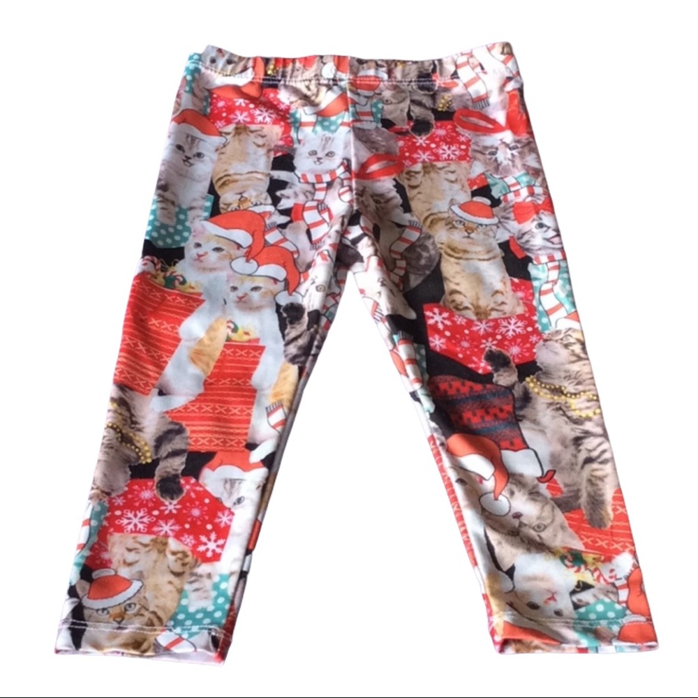 Lol vintage 18 months Christmas cat leggings
